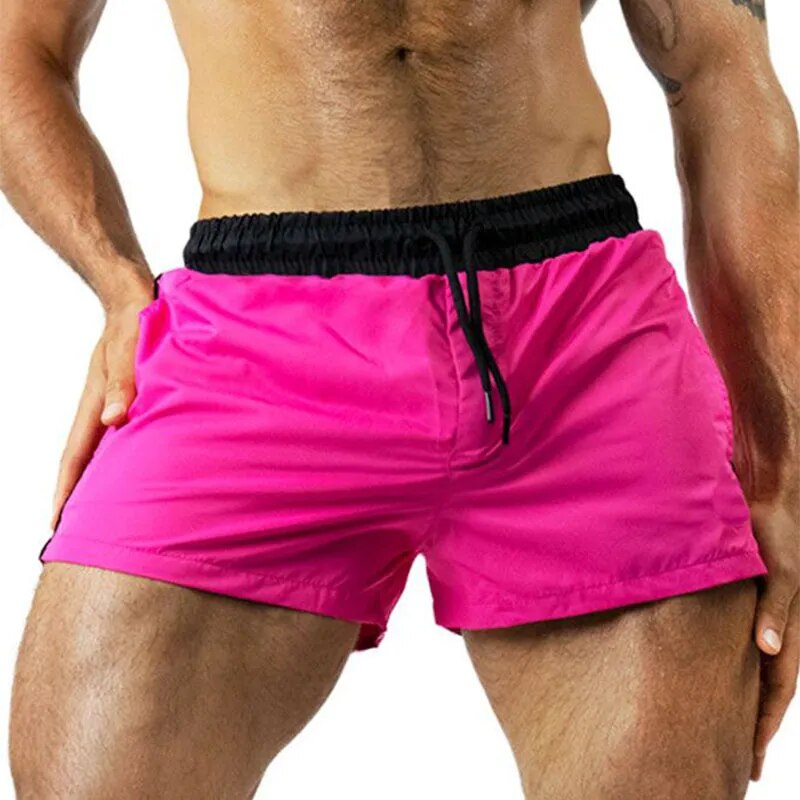 Nuevos pantalones cortos deportivos de secado rápido para hombre, sin forro, ligeros, con cinturón elástico, Boxers, bañadores, Jams para gimnasios, correr, Fitness, pantalones cortos de playa