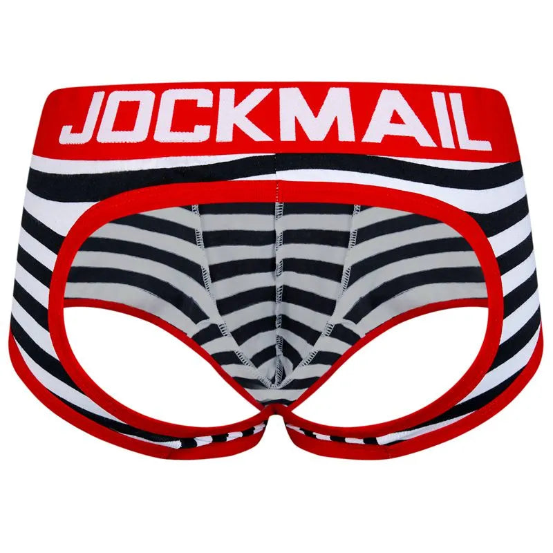 JOCKMAIL Gay ropa interior hombres Boxer espalda suspensorio cuerda Homme Slip Sexy erótico Homens hombres tangas y G Strings Cueca