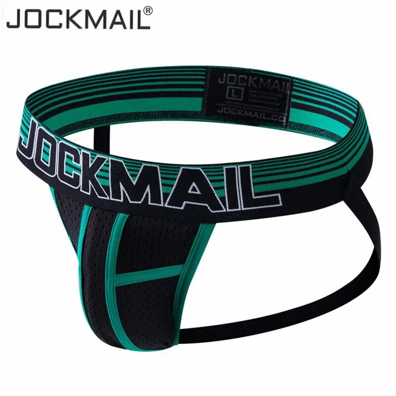 Jockmail mSexy ropa interior para hombres Gay, lencería masculina, suspensorio, tangas de hilo G, calzoncillos para hombres, calzoncillos de malla pura, bragas, suspensorio