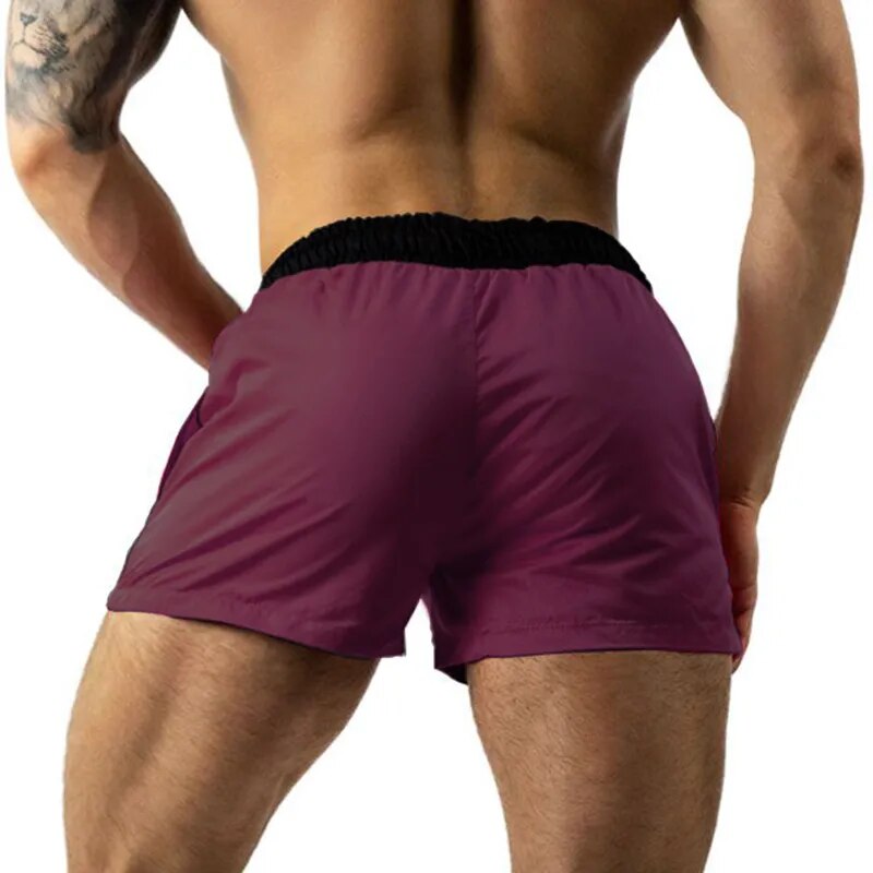 Nuevos pantalones cortos deportivos de secado rápido para hombre, sin forro, ligeros, con cinturón elástico, Boxers, bañadores, Jams para gimnasios, correr, Fitness, pantalones cortos de playa