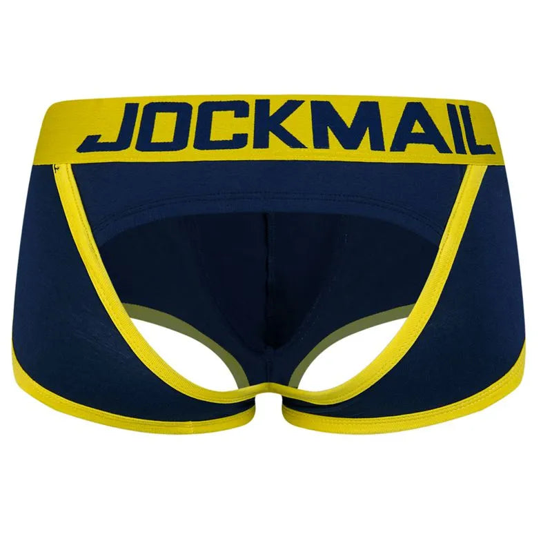 JOCKMAIL Gay ropa interior hombres Boxer espalda suspensorio cuerda Homme Slip Sexy erótico Homens hombres tangas y G Strings Cueca