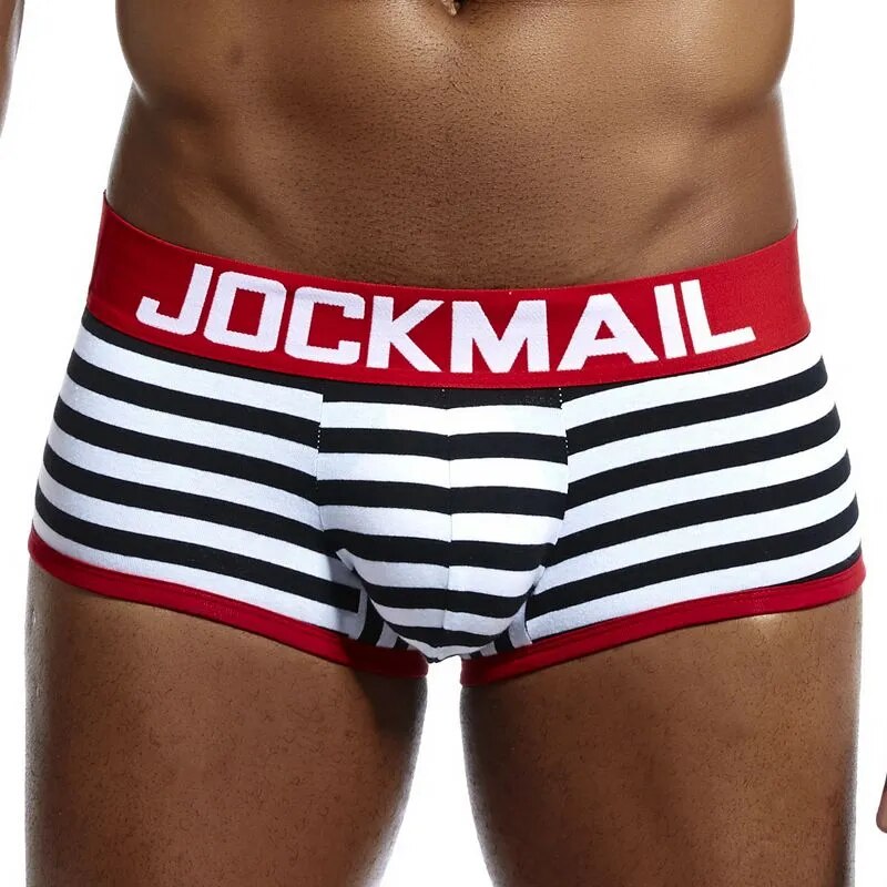 JOCKMAIL Gay ropa interior hombres Boxer espalda suspensorio cuerda Homme Slip Sexy erótico Homens hombres tangas y G Strings Cueca