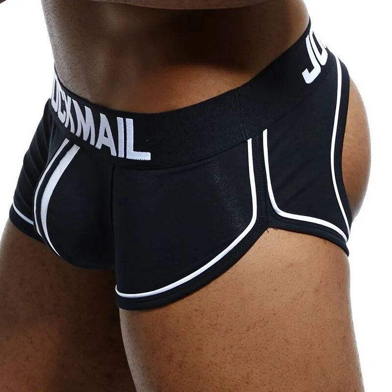 JOCKMAIL Gay ropa interior hombres Boxer espalda suspensorio cuerda Homme Slip Sexy erótico Homens hombres tangas y G Strings Cueca