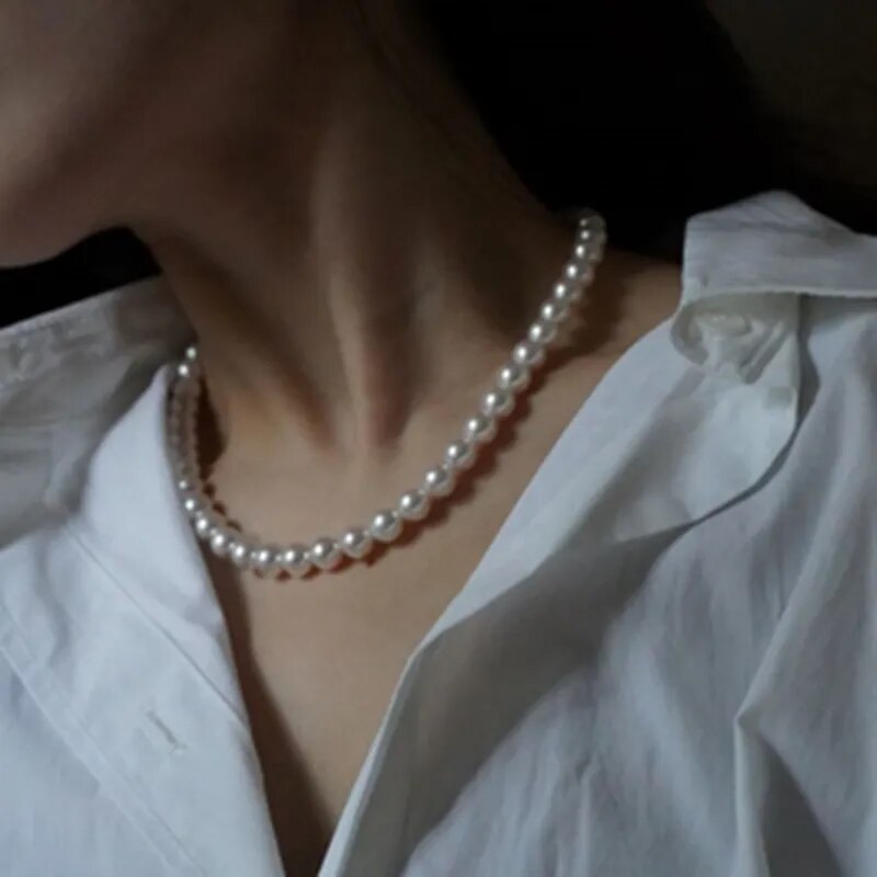 Imitation Pearl Necklace for Men