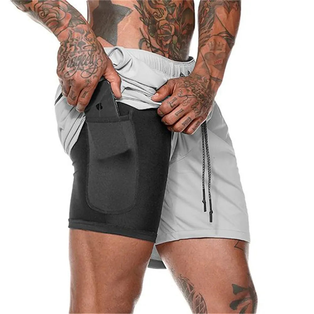 2-in-1 gym shorts