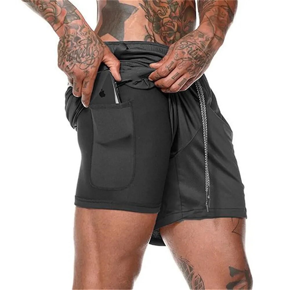 2-in-1 gym shorts