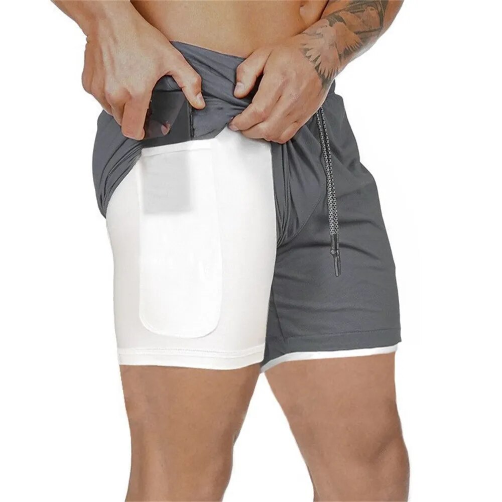 2-in-1 gym shorts