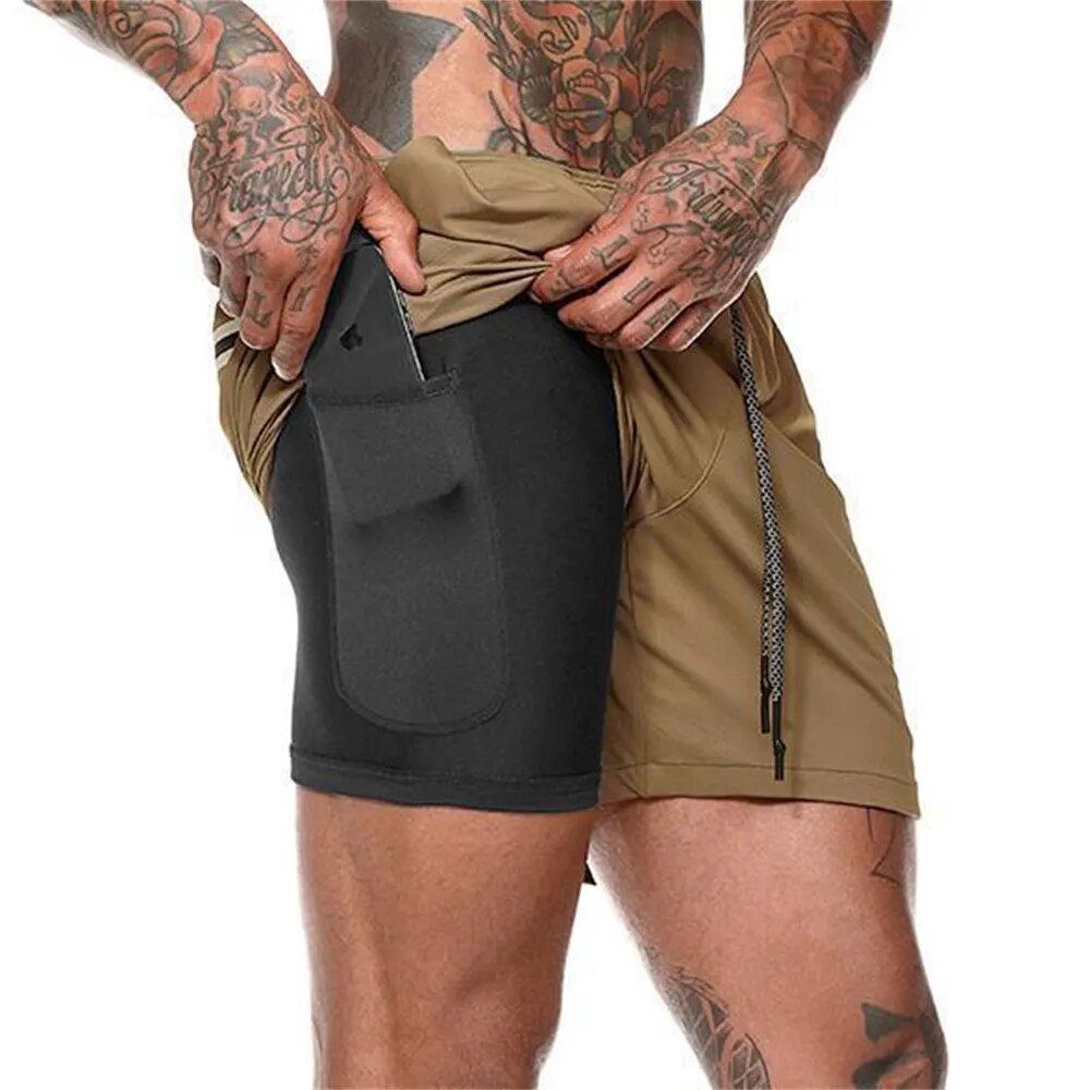 2-in-1 gym shorts