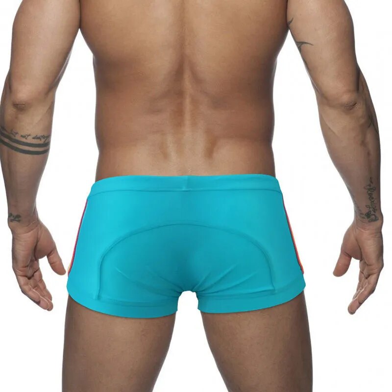 Homens nadar briefs maiô sexy gay pênis bolsa roupa de banho prancha de surf wear praia shorts troncos de natação baixa ascensão biquíni