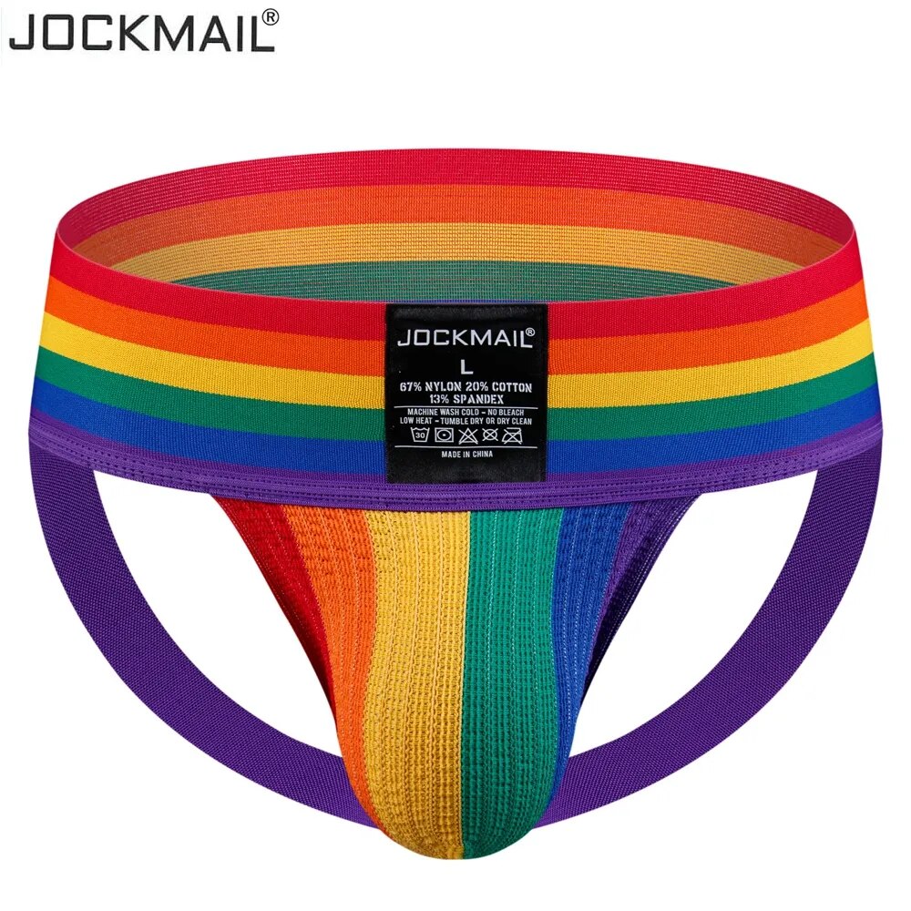 JOCKMAIL Jockstrap ropa interior Sexy para Hombre Slip Homme calzoncillos Bikini Cueca Hombre Calzoncillos para Hombre bragas Gay Lencería Calzoncillos