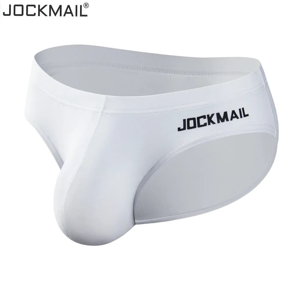 Jockmail cueca masculina sexy grande pênis bolsa bikin briefs calcinha cuecas masculinas calzoncillos hombre deslizamento gay sissy